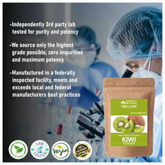 Kiwi powder packaging close-up