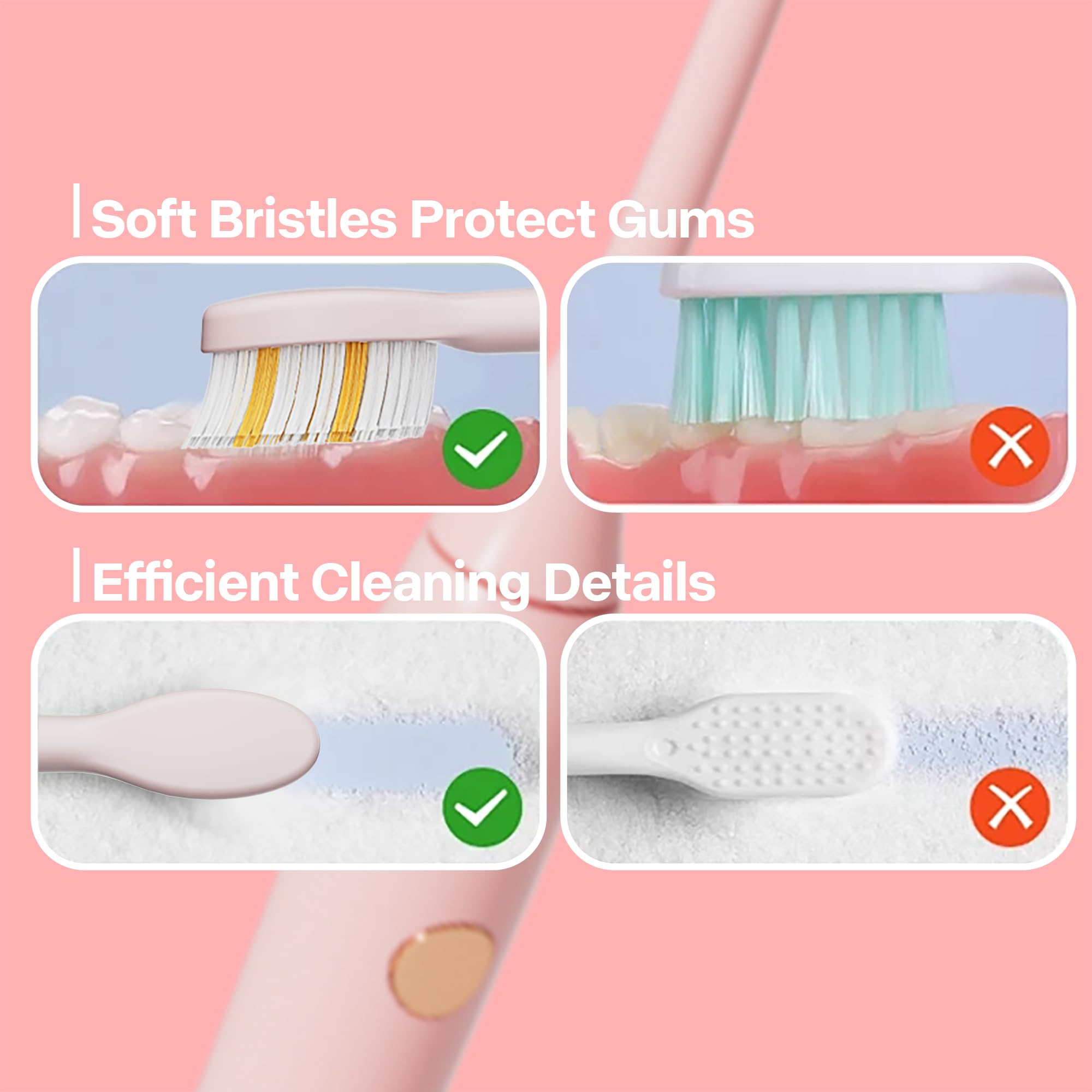 White KIWIBIRD K1 MINI compact toothbrush for adults and teens