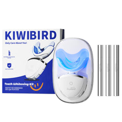 KIWIBIRD Teeth Whitening Kit with LED mouthpiece and wireless charger