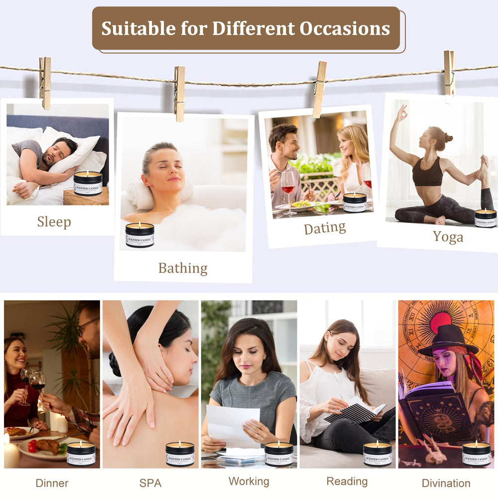 KIYTARBOO candle burn time 15-20 hours per jar.