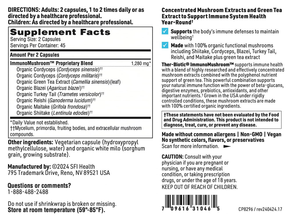 Green tea leaf extract included in Immunomax