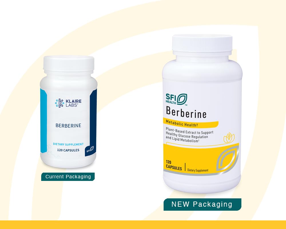 Berberine HCI 500mg bottle with label