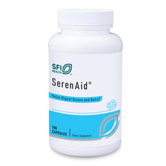 Klaire Labs SerenAid bottle and label for 180 capsules