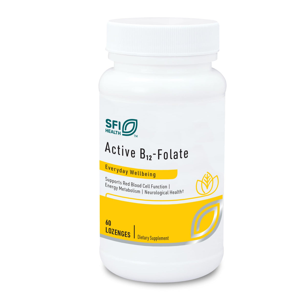 Klaire Labs SFI Health Active B12 Folate Lozenge bottle