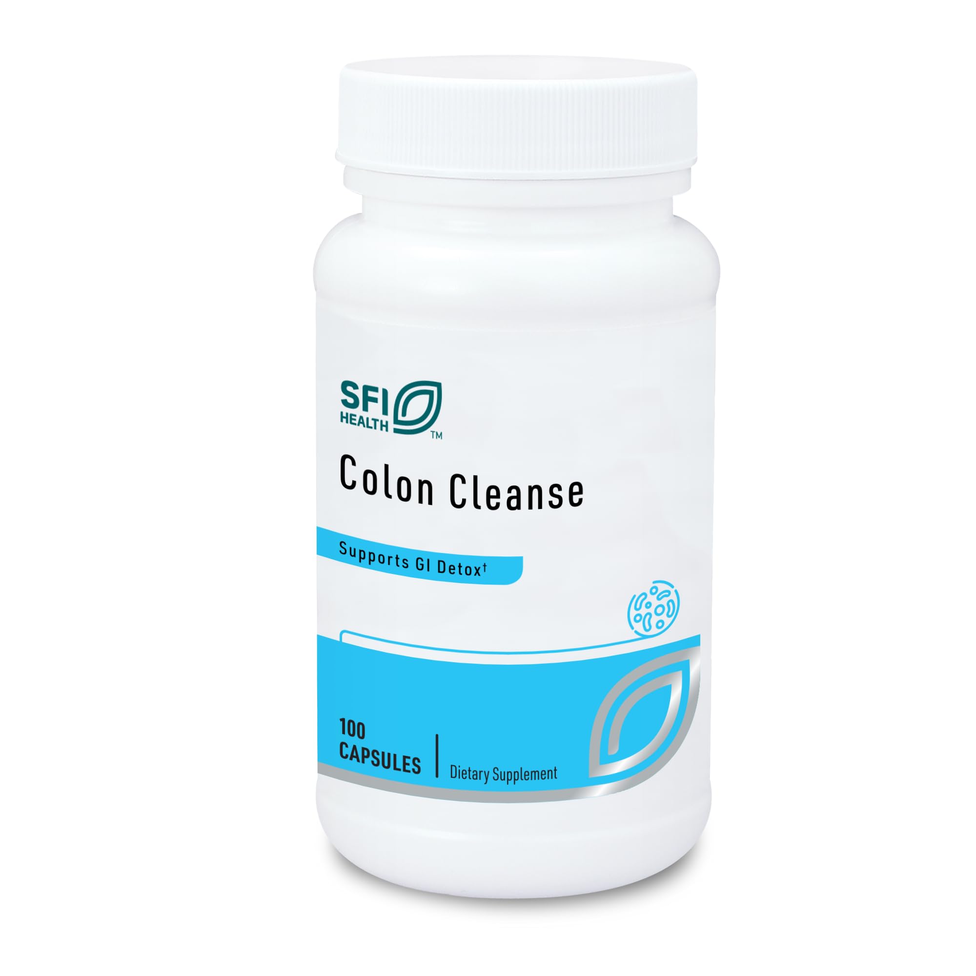 Klaire Labs SFI Health Colon Cleanse bottle with 100 capsules