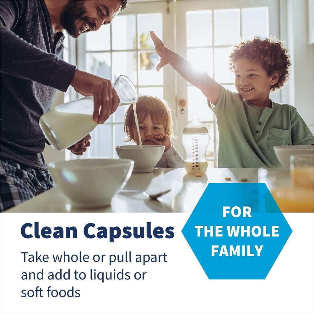 Bottle with capsules for digestive health support