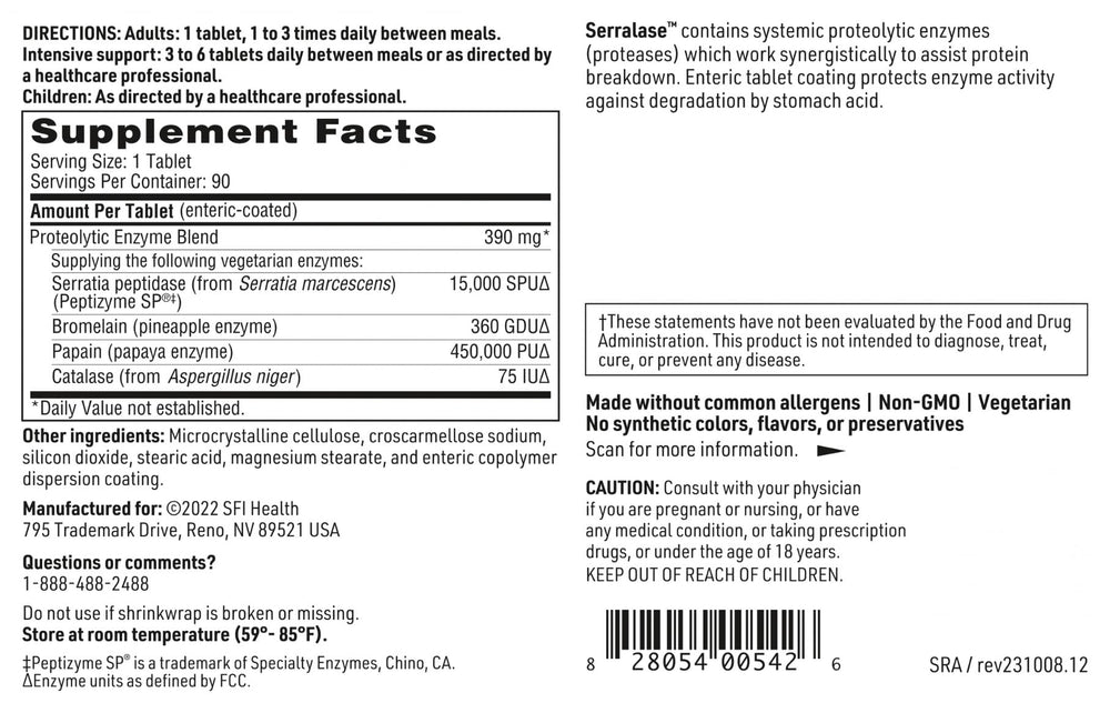 Papaya and pineapple-sourced proteolytic enzymes