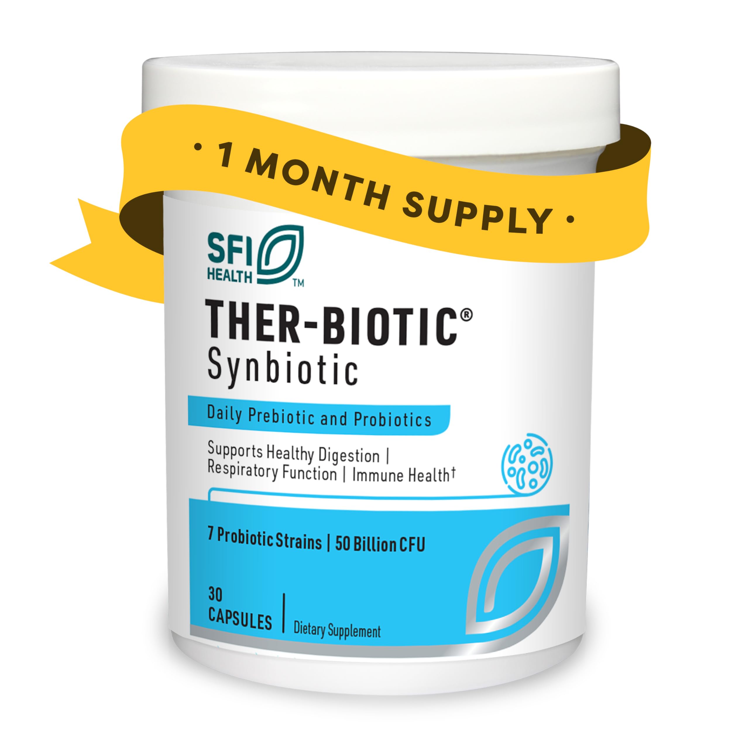 Klaire Labs SFI Health Ther-Biotic Synbiotic 30-capsule packaging