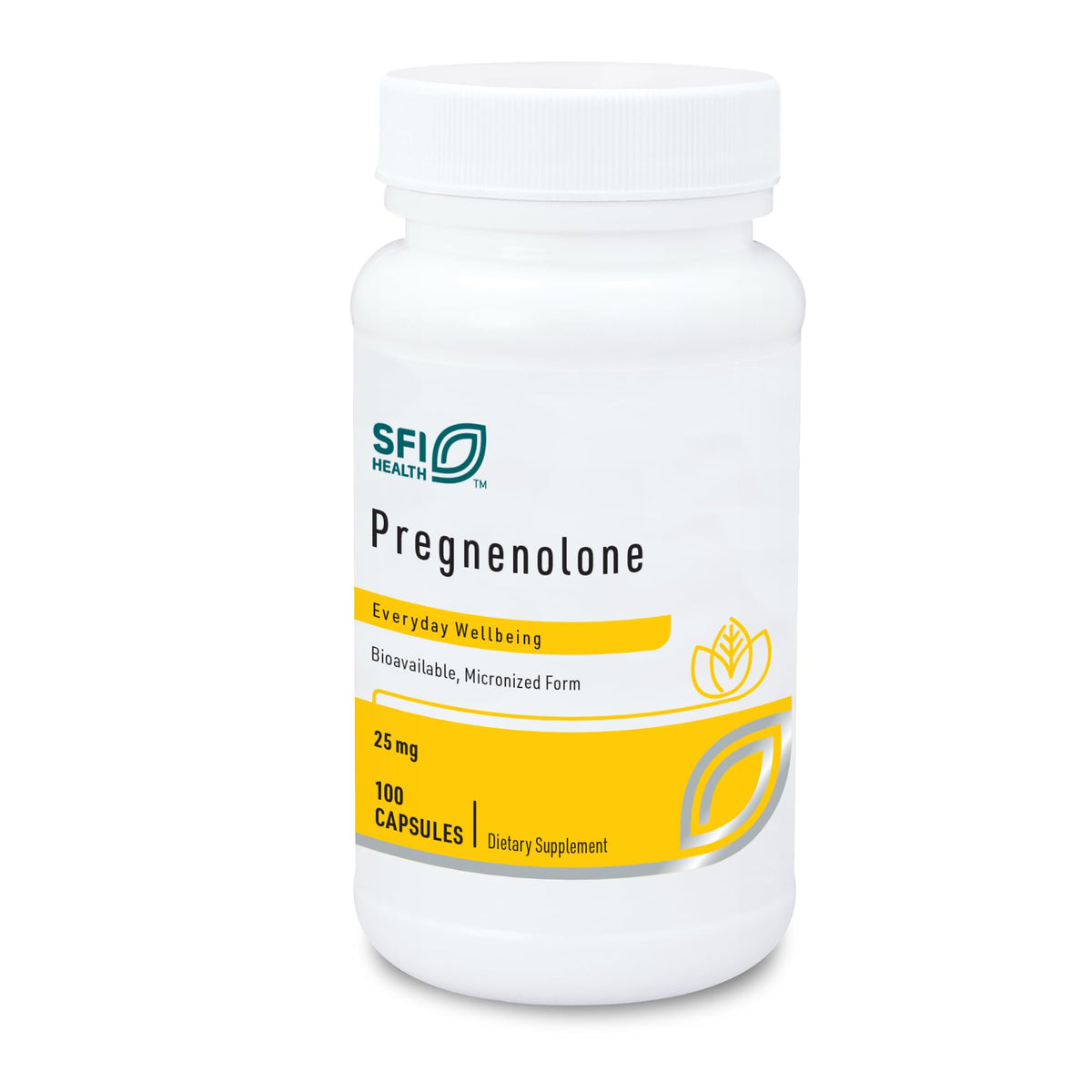 Klaire Labs SFI Pregnenolone 25 mg from wild yam — product image 1
