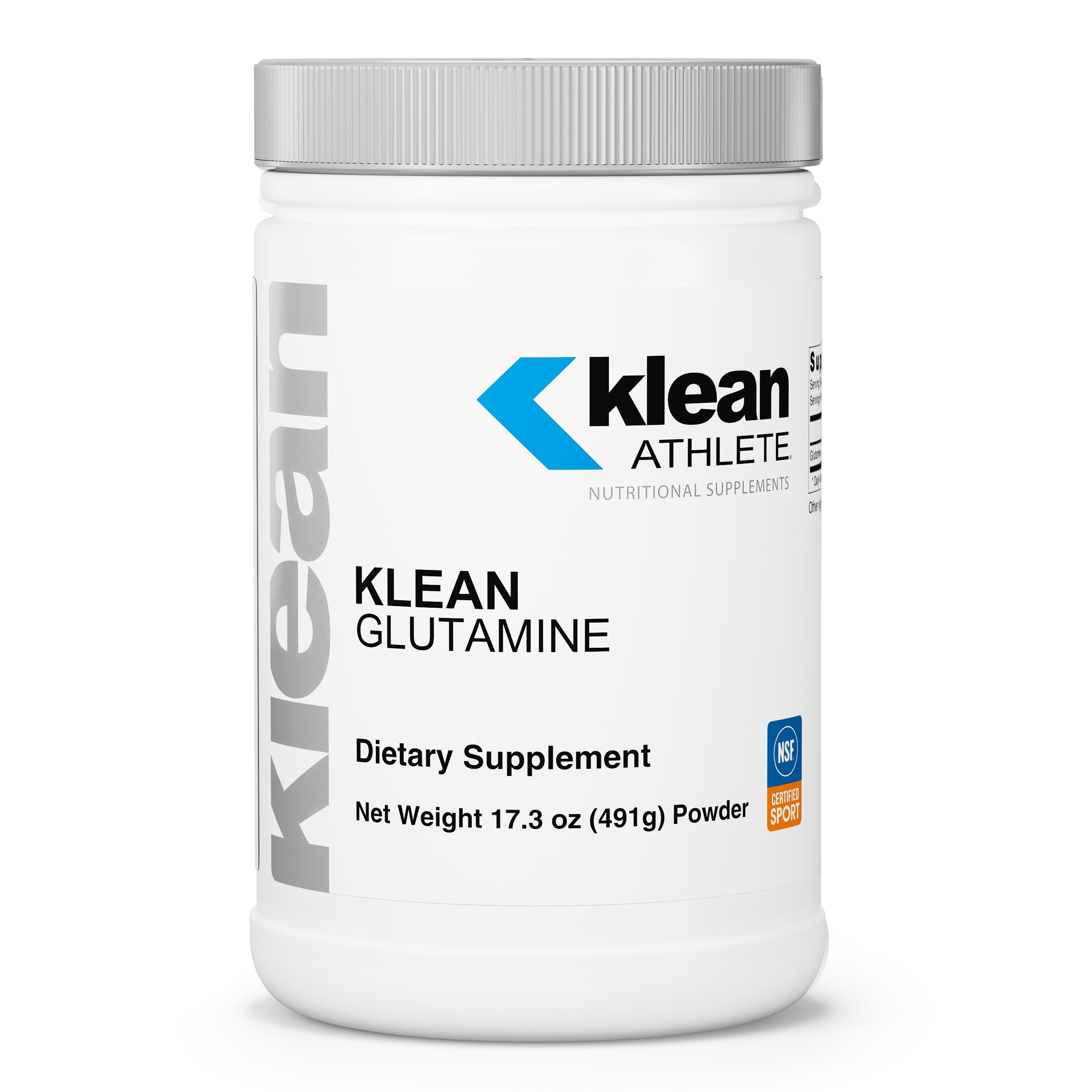 Bottle of Klean Athlete Klean Glutamine 17.3 oz