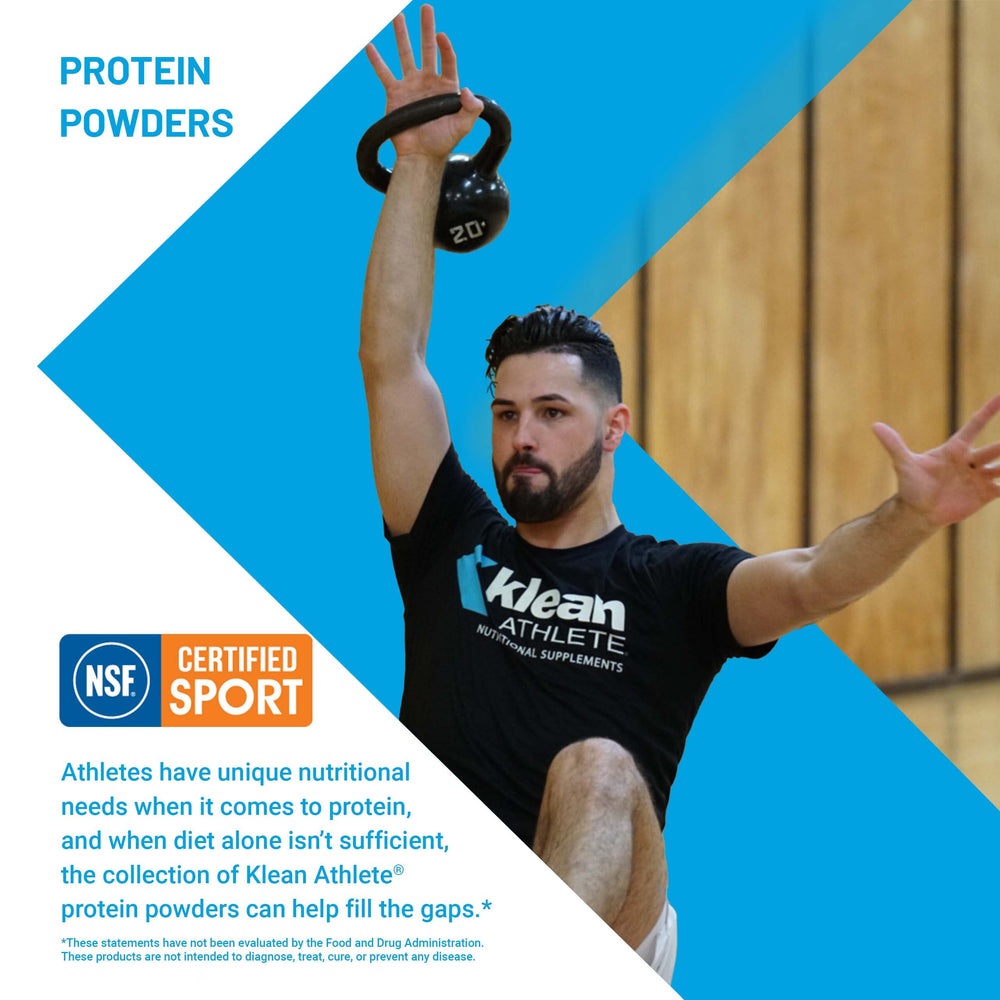 Klean Athlete Klean Isolate natural vanilla label as versatile smoothie base