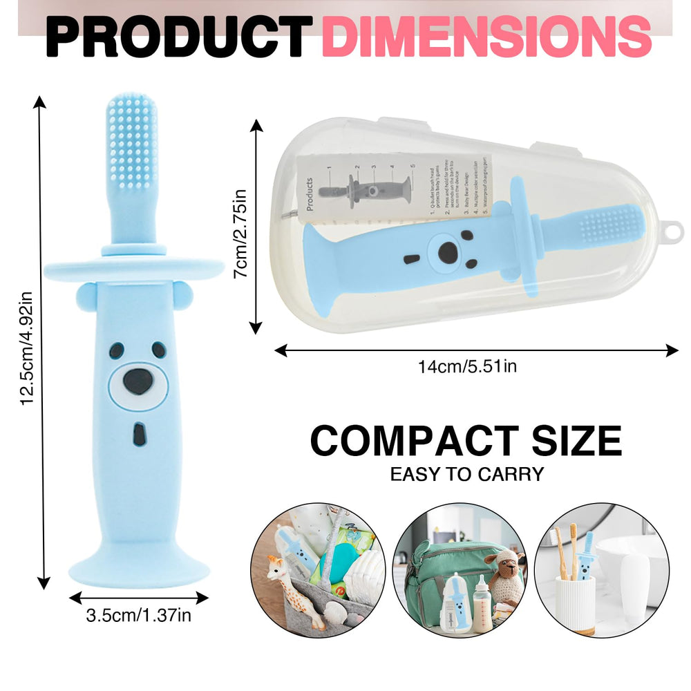 Safe rechargeable battery and easy-grip blue design for 9-36 months