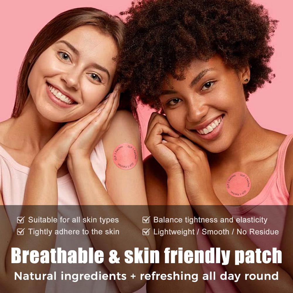 Graphic showing 8-hour continuous release of GLP-1 patches