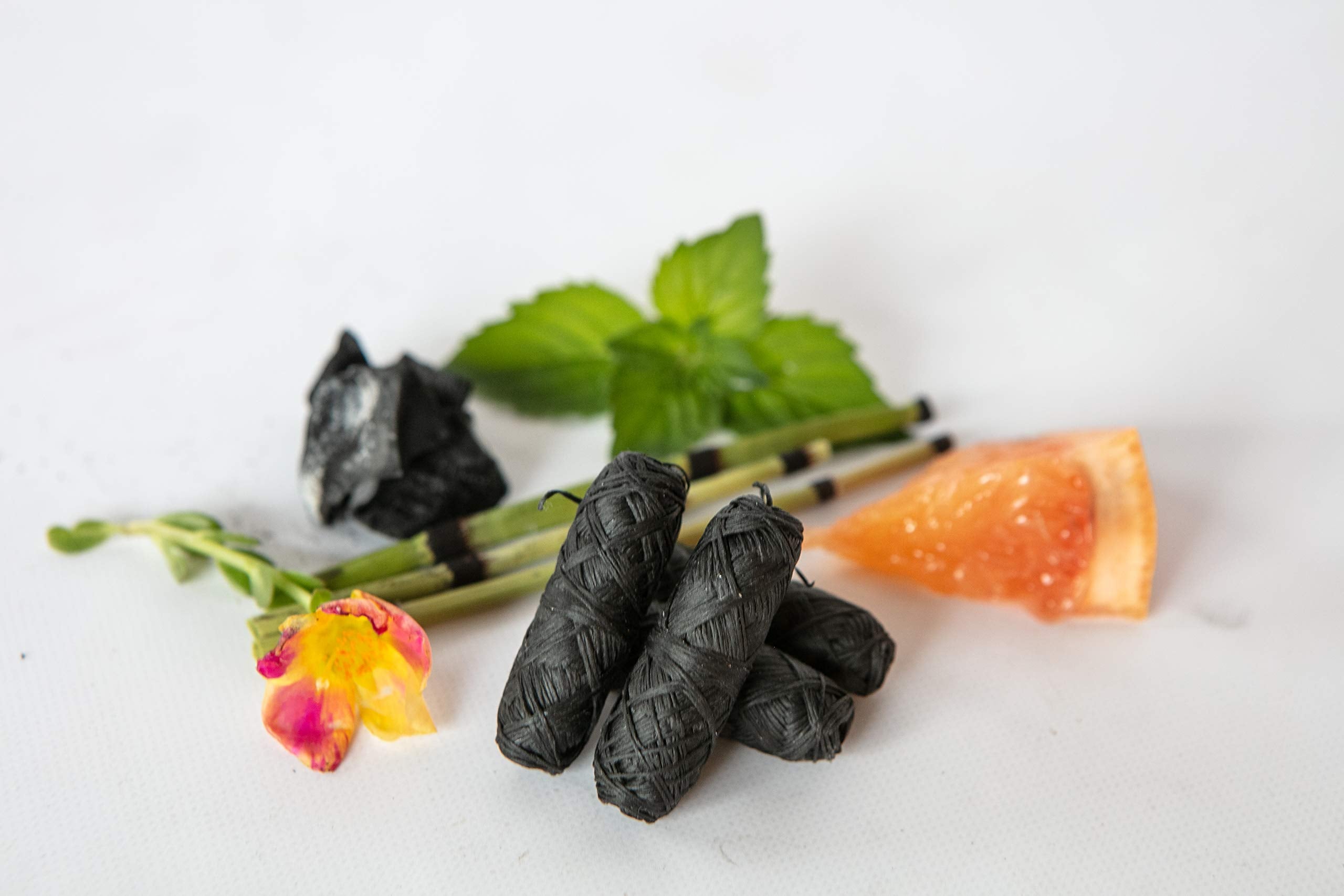 4 pack of Knotty Floss bamboo charcoal floss refills