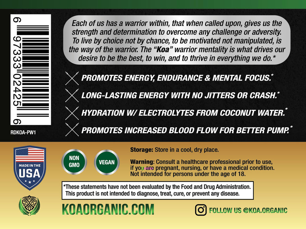 Active performance image: energy, focus, and pump for workouts