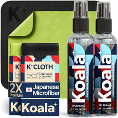 Front view of Koala Eyeglass Cleaner Spray Kit