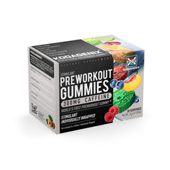 Kodagenix Pre Workout Gummies jar ready for energized workouts and focus.