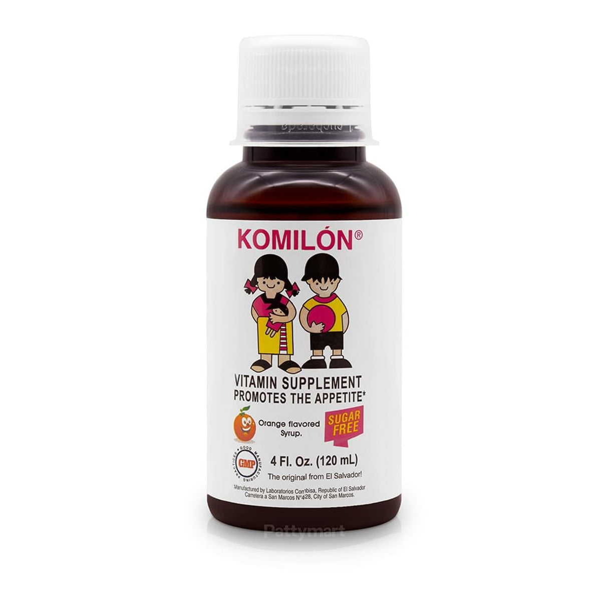 Komilón dietary supplement bottle 4 oz