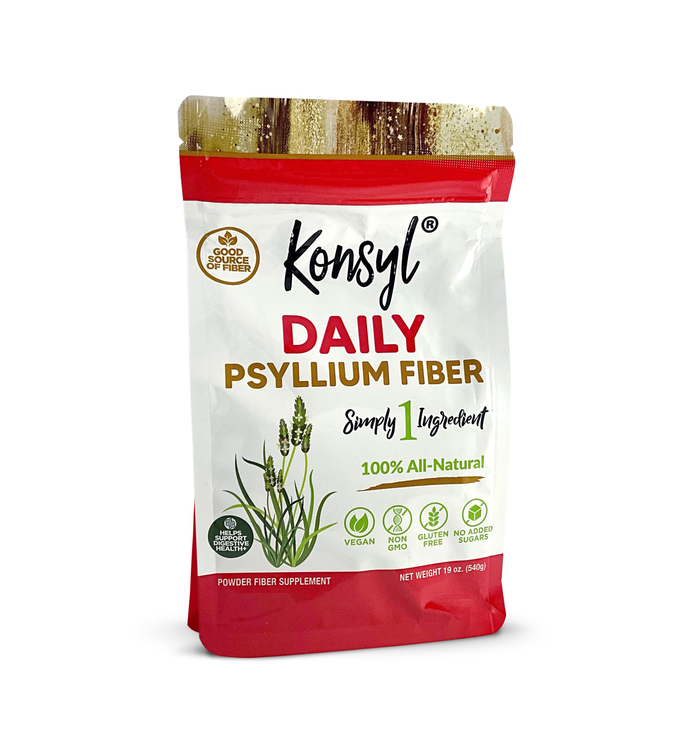 Konsyl Daily Psyllium Fiber Powder 540g front view