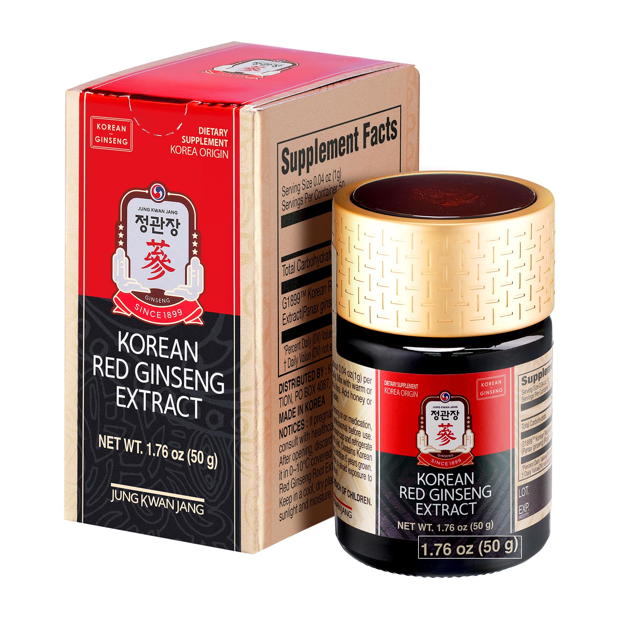 HongSam Jung Korean Red Ginseng Paste 50g packaging