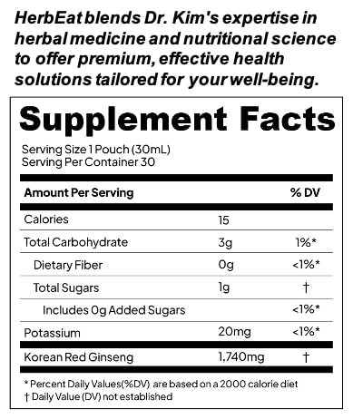 6-year-old Korean red ginseng extract ingredient panel