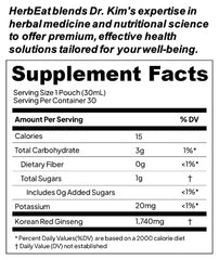 6-year-old Korean red ginseng extract ingredient panel