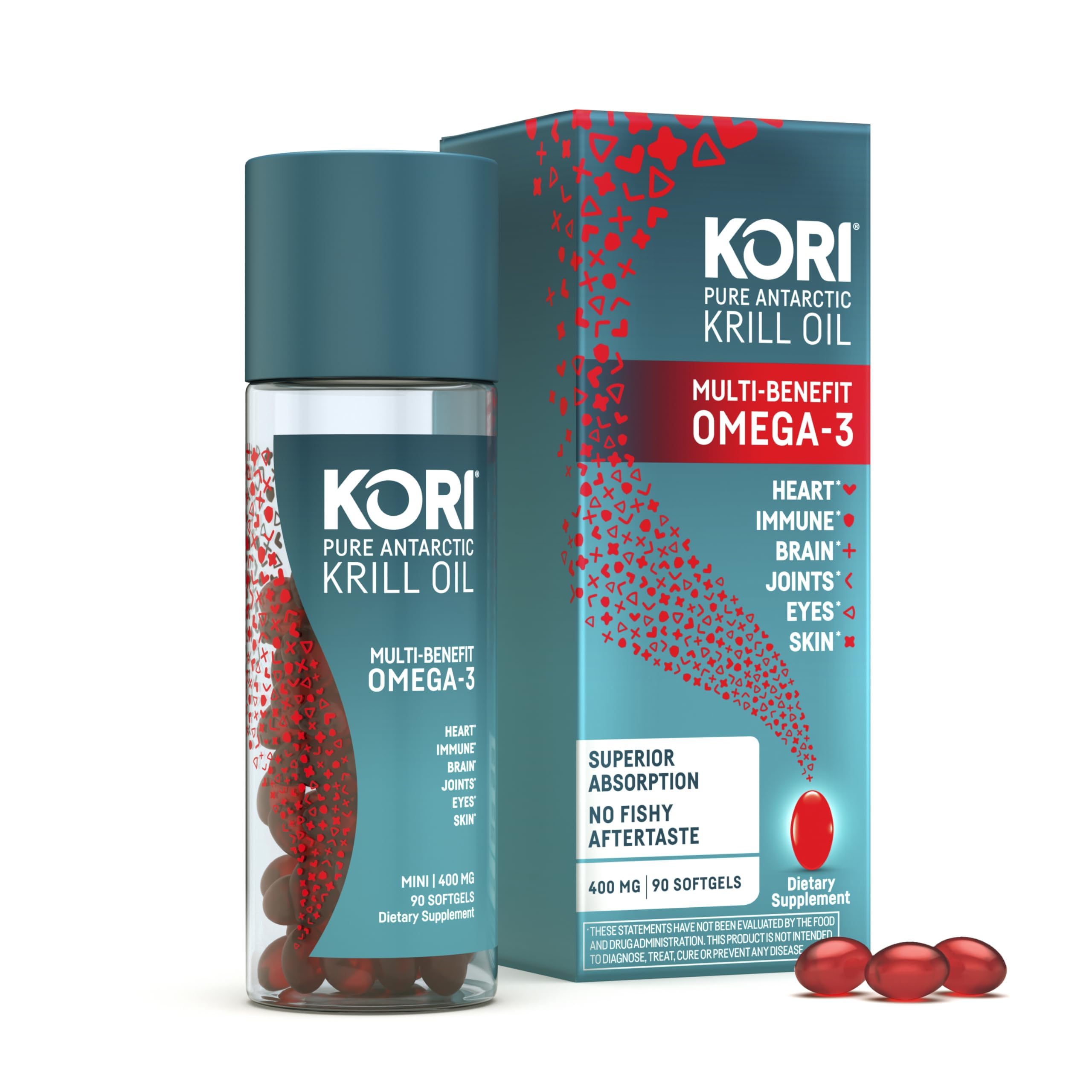 Kori Krill Oil 400 mg softgels bottle