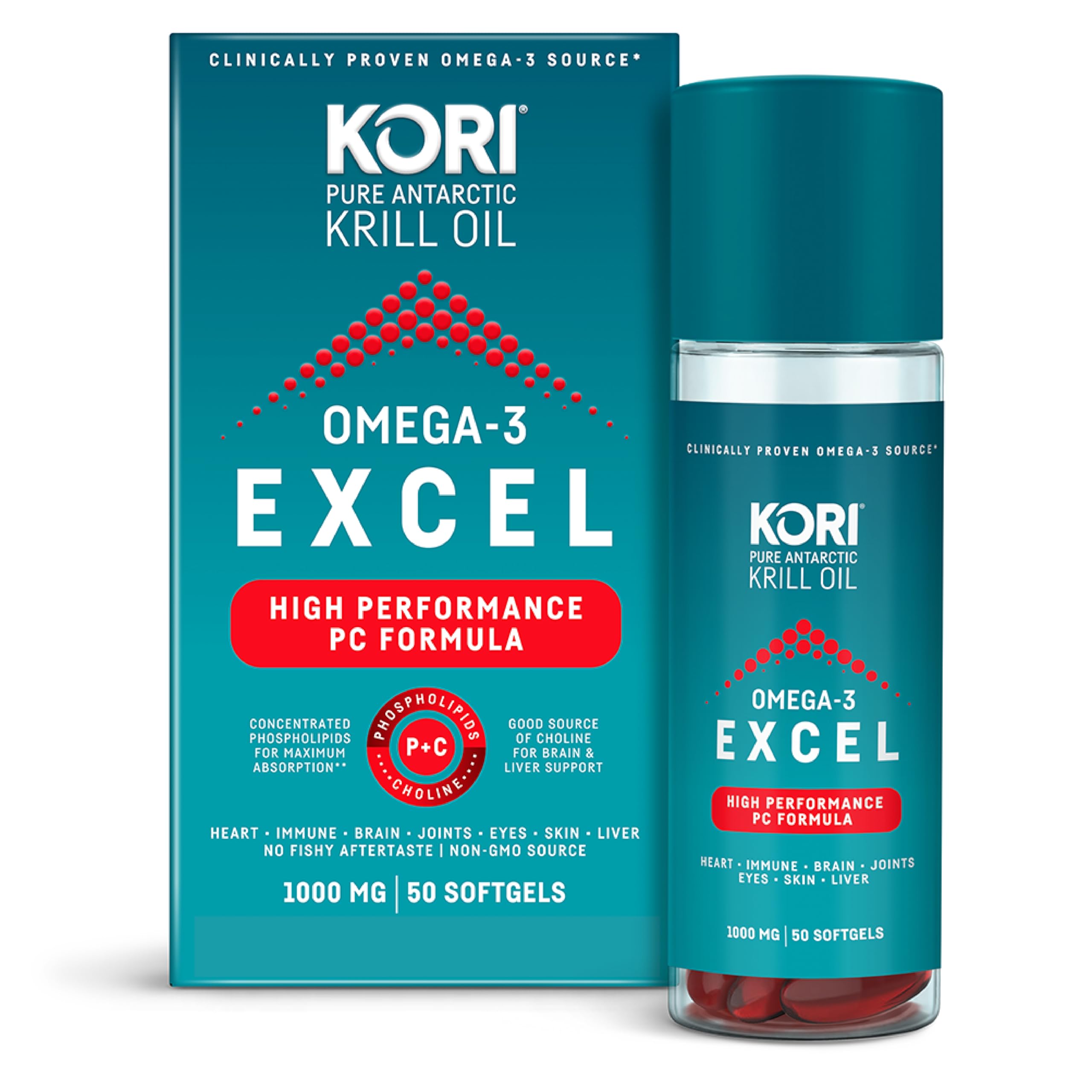 Kori Krill Omega 3 Excel bottle label close-up