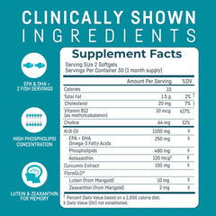 Close-up view of omega-3 krill oil softgels