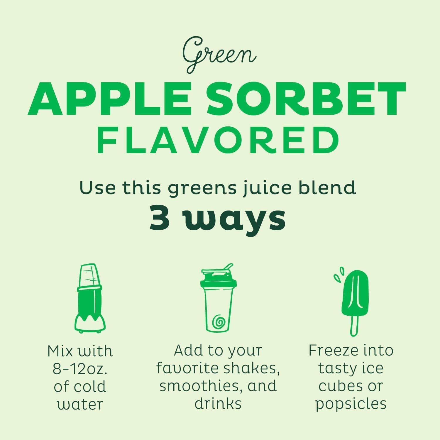 Front view of Kos Organic Super Greens Powder packaging