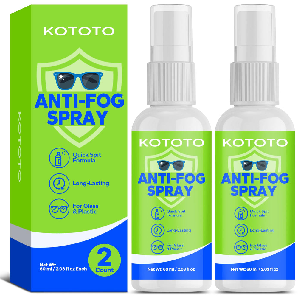 Kototo Eye Glass Cleaner Spray 2 Pack front view with two 60ml bottles