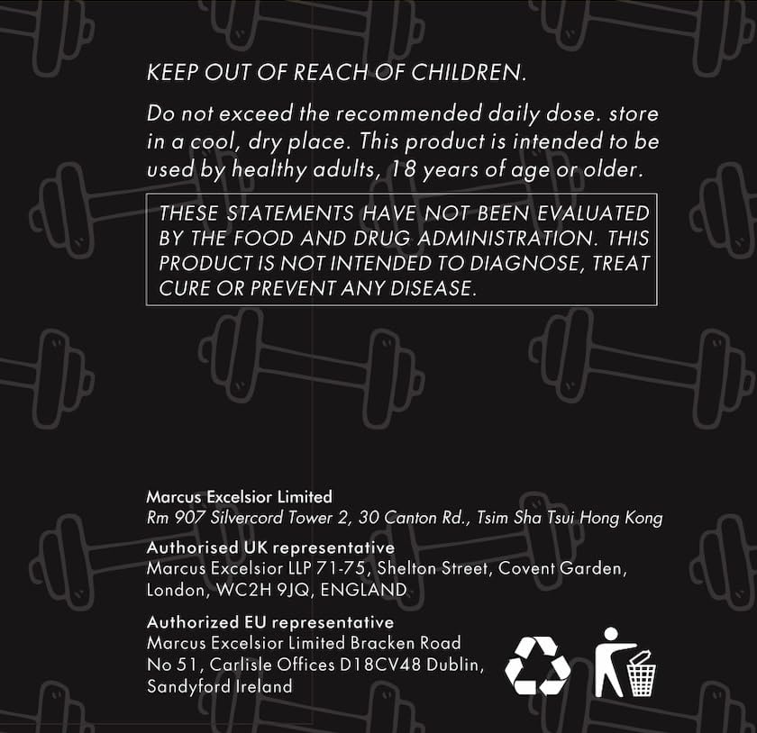 Ingredients panel for KP Creatine Monohydrate Gummies