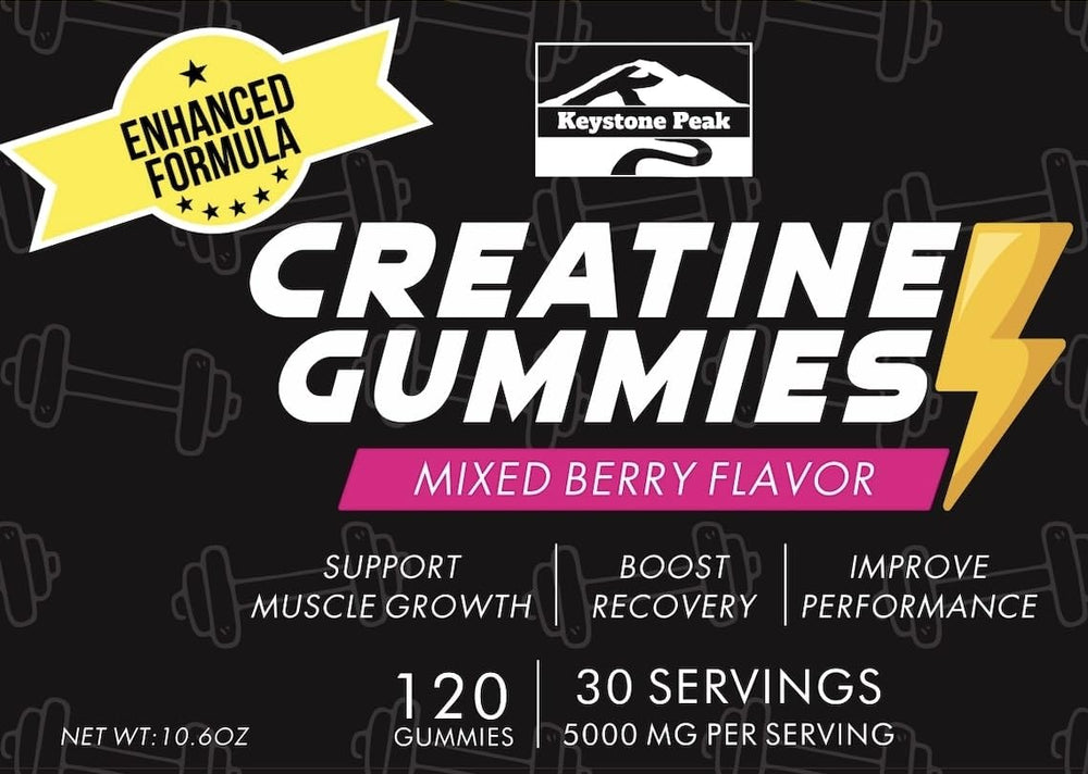 Vegan and sugar-free label on KP Creatine Monohydrate Gummies