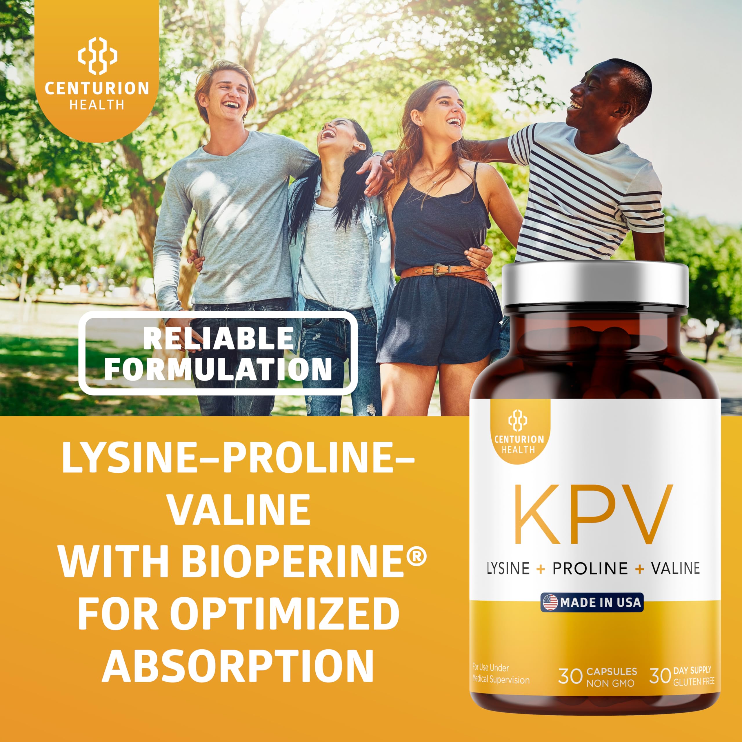 Non-GMO and Made in USA quality badges for KPV