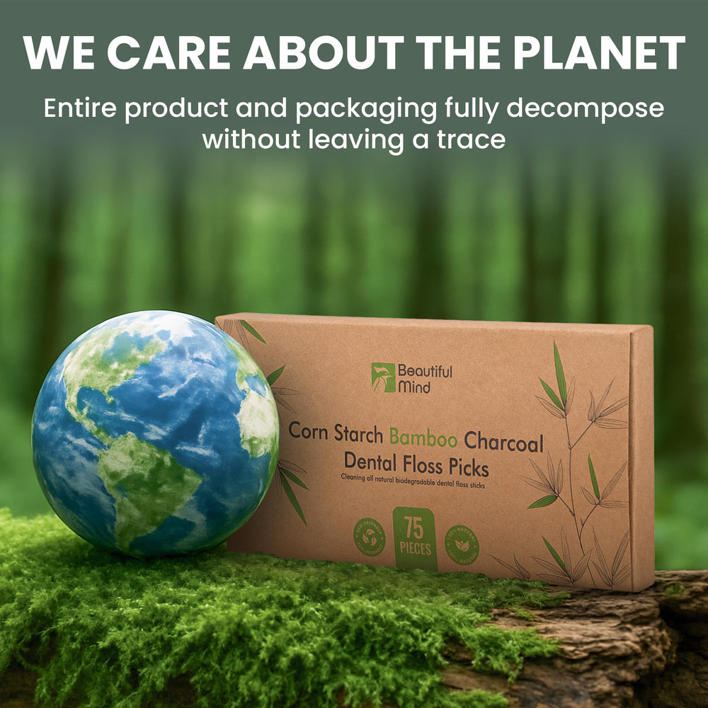 Kraft paper box packaging for floss picks