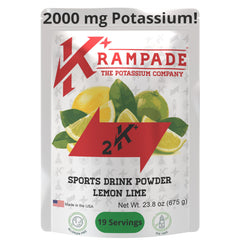Krampade lemon-lime packet pour supports quick hydration during workouts