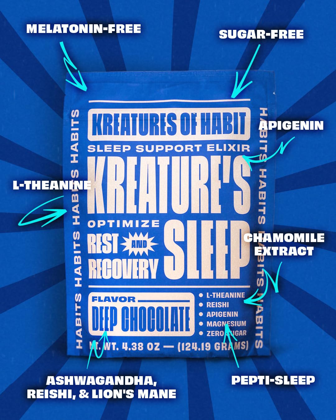 KREATURES Sleep bottle packaging