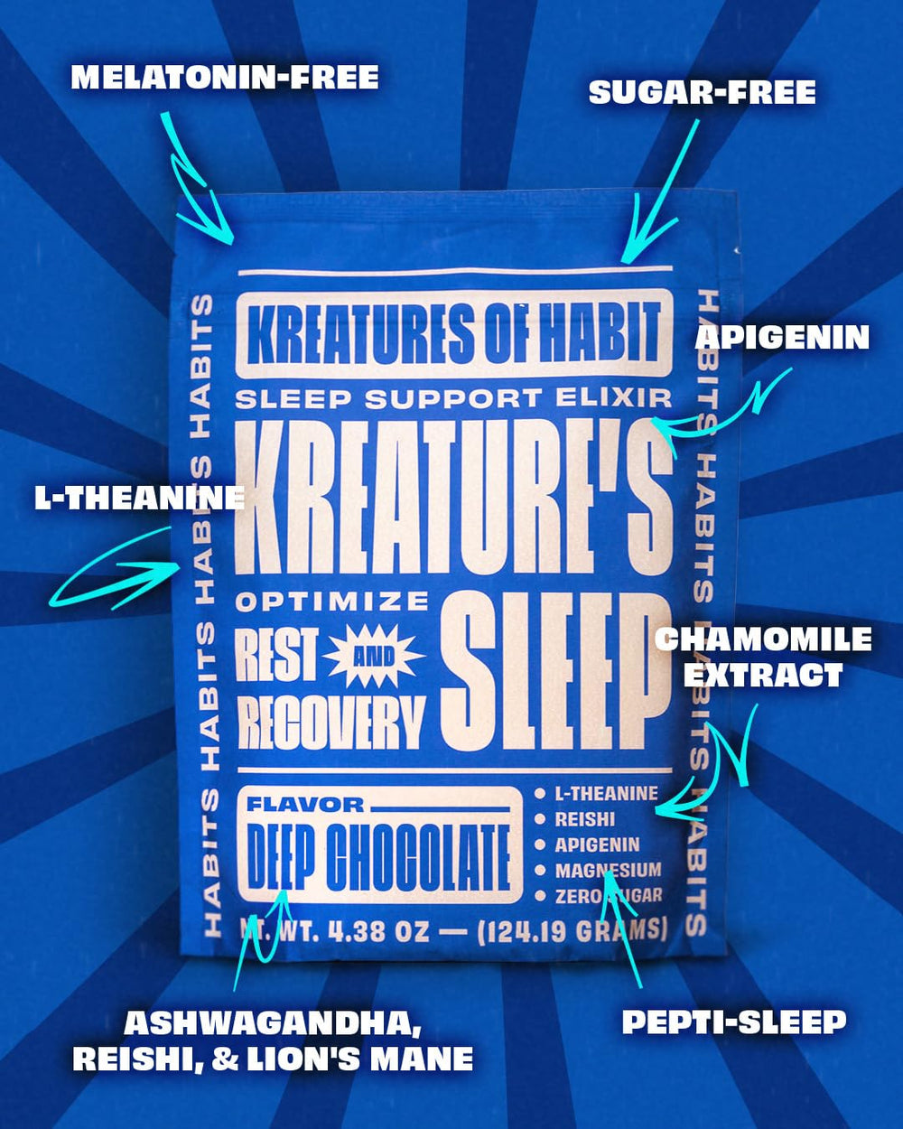 KREATURES Sleep bottle packaging