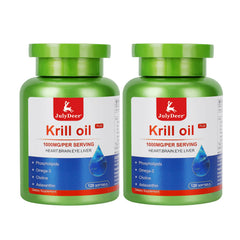 Krill Oil 1000 mg bottle close-up