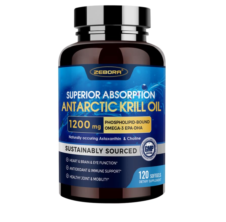 Krill Oil 1200 mg bottle