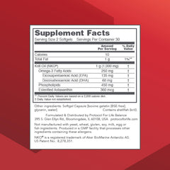 Krill oil softgel close-up