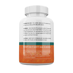 Back panel with supplement facts for KRK R-ALA 200mg