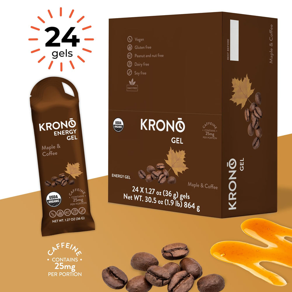 Athlete using Krono Energy Gel during workout