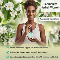 Fast-absorbing liquid Black Cohosh with dropper