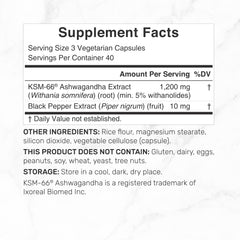 120 veggie capsules per bottle