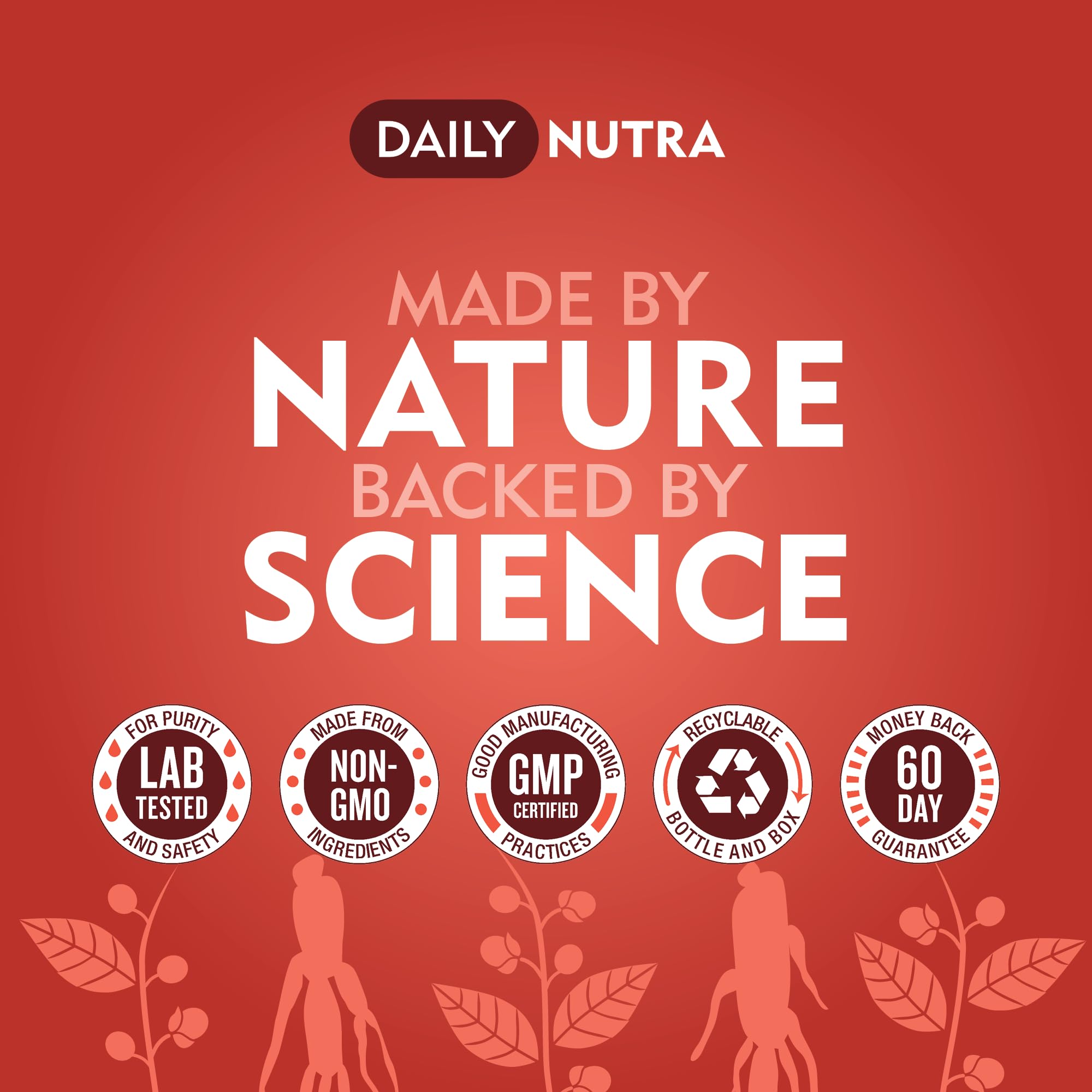 Back label with ingredients and directions for KSM-66 Ashwagandha Gummies