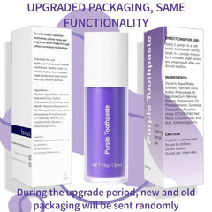 How to use purple whitening toothpaste