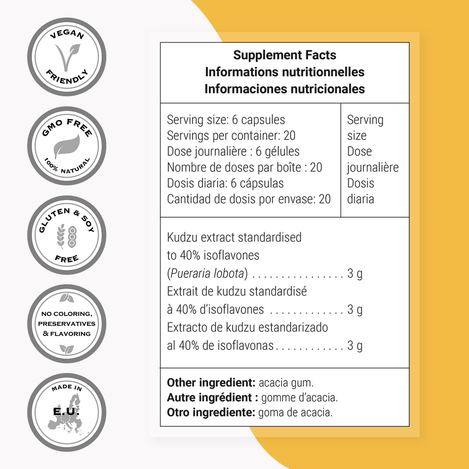 Non-GMO and Gluten Free icons on packaging