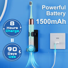 90-day battery life feature of Kuicur toothbrush