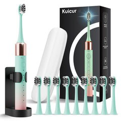 Kuicur portable electric toothbrush with travel case